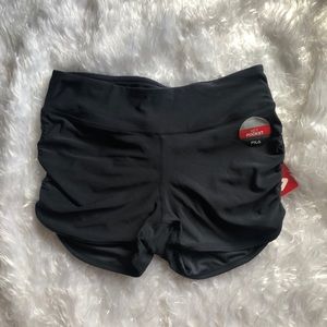 FILA ruched running Shorts